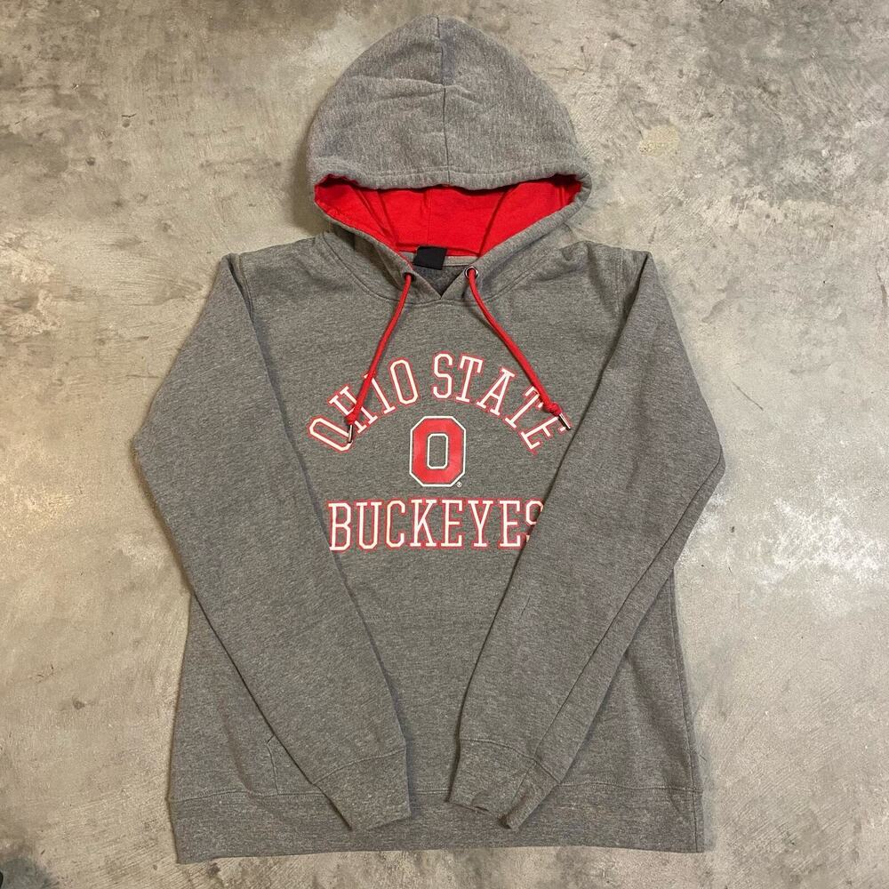 Ohio State Buckeyes Men's Large Grey Hoodie Sweatshirt